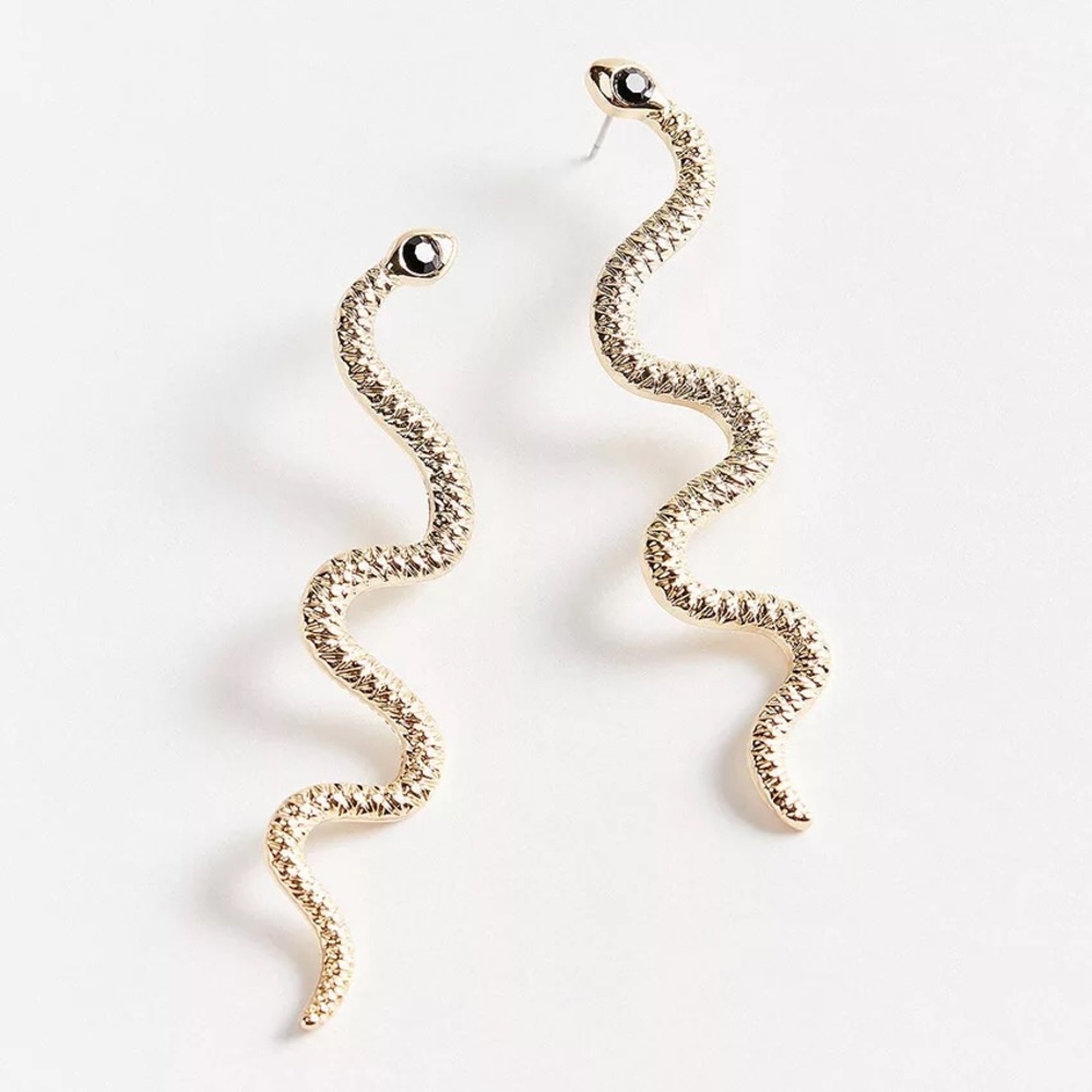 UO Style Snake Drop Earrings - Picture 2 of 6